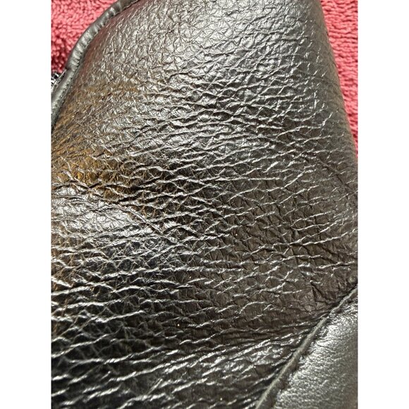 Black Fur Lined Ankle Boots Made In Canada Size 7 - Picture 16 of 16